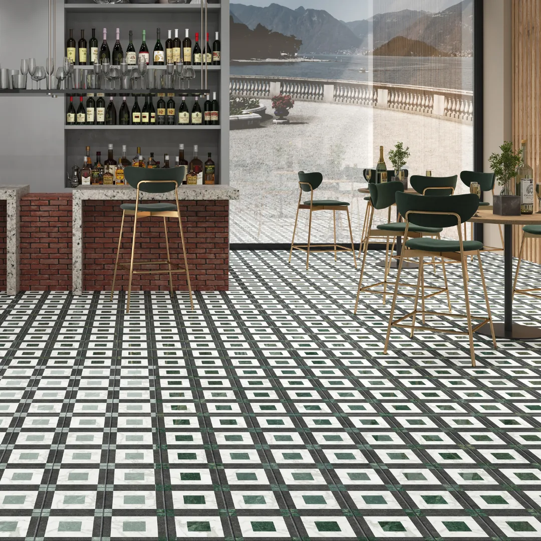 Exotica Matrix Black, vitrified wall tile for exterior walls